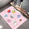 Pink Cartoon Character Carpet with Cute Animals and Candy Pattern Suitable for Use As an Anti-slip for Living Room Bedroom Sofas