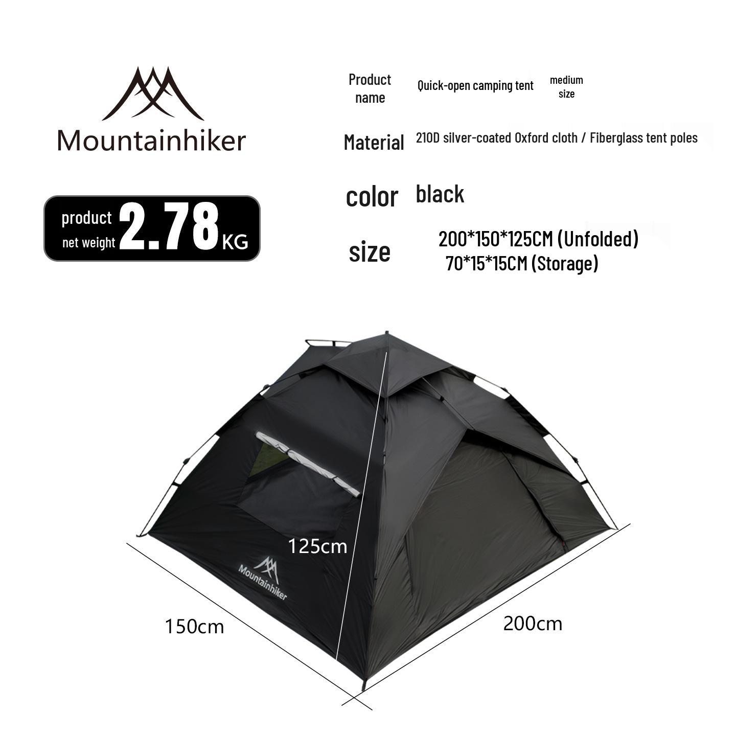 Mountain Guest Automatic Fast-Open Multi-Person Rainproof Camping Tent
