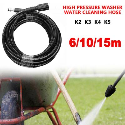 6-15M High Pressure Washer Hose Pipe Cord Washer Water Cleaning 5800PSI Extension Hose Connector For Karcher K2 K3 K4 K5 Washer