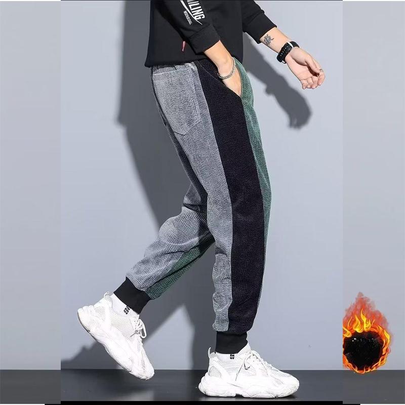 Neuer Wintermodetrend Hochwertiger Cordplüsch Verdickte und vielseitige lose große schmale Riemen Harlan Casual Herrenhose