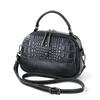 Leather Women's Bag New Temperament Shoulder Bag Versatile Crocodile Pattern Commuter Handbag Messenger Bag Women