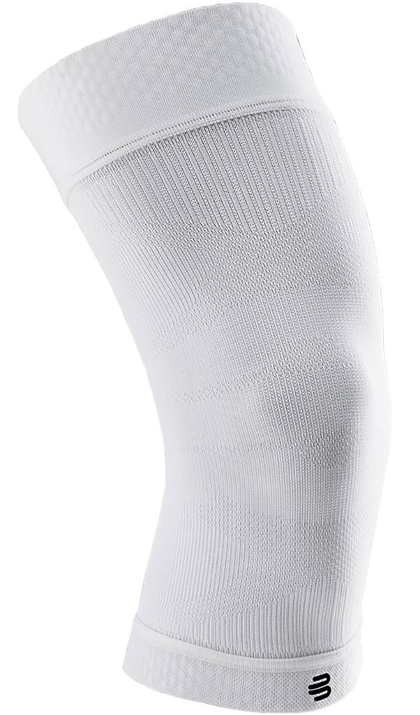 Bauerfeind Sports Compression Knee Made In General Medical Compression Muscle Activation and Knee Stabilization Support, Germany, Device, (White,