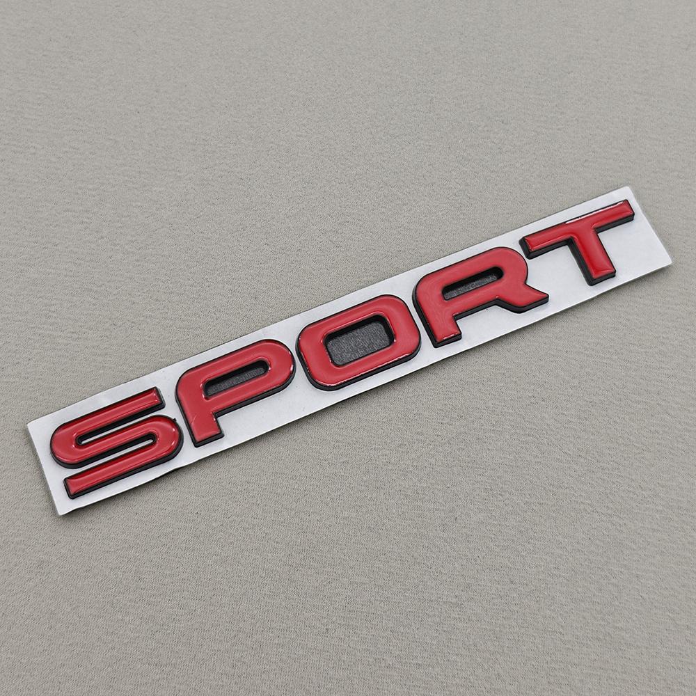 3D Metal Car Letters Sticker Logo SPORT Badge Rear Trunk Emblem Accessories for Land Rover Discovery Range Rover Defender SA7