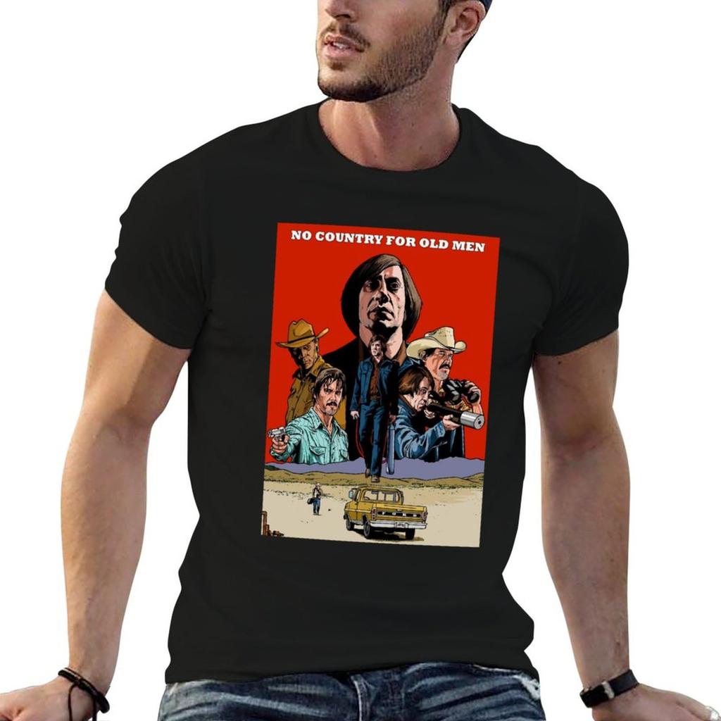 No Country For Old Men T-Shirt Plus Size Gym Sports T-Shirt