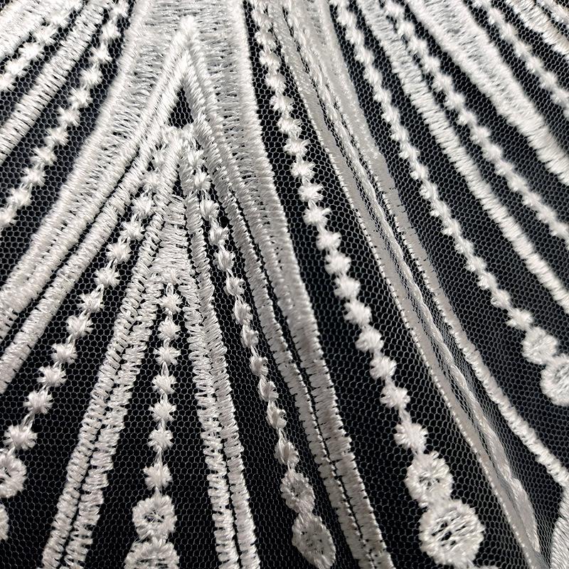Transparent Mesh Bottom Embroidery Lace Collar Polyester Lace Accessories Front Chest Collar Embroidery Fake Collar Collar Cloth Patch