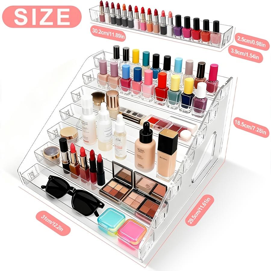 A 7-Layer Nail Polish Storage Box, Transparent for Cosmetics Storage, Makes a Perfect Valentine'S Day Gift