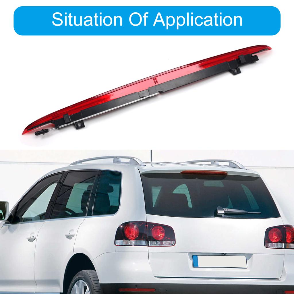 LED Third Tail Stop Light Replace 7L6945097B 7L6945097C for Touareg 2004-2010 Center Rear Roof Light Third Parking Light