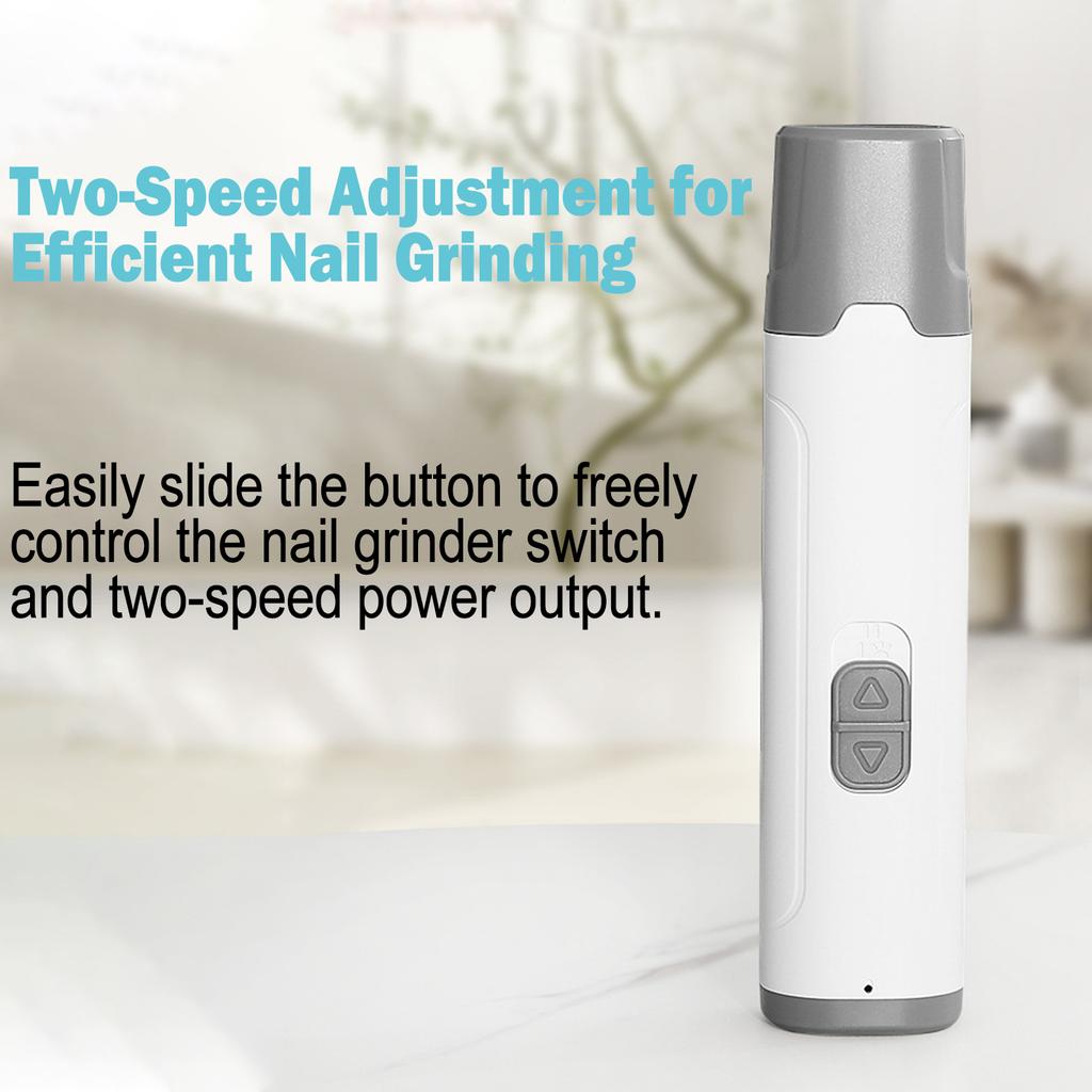 Pet Nail Grinder Suitable for Cats and Dogs Large and Small Dogs Quiet and Low Vibration USB Chargin