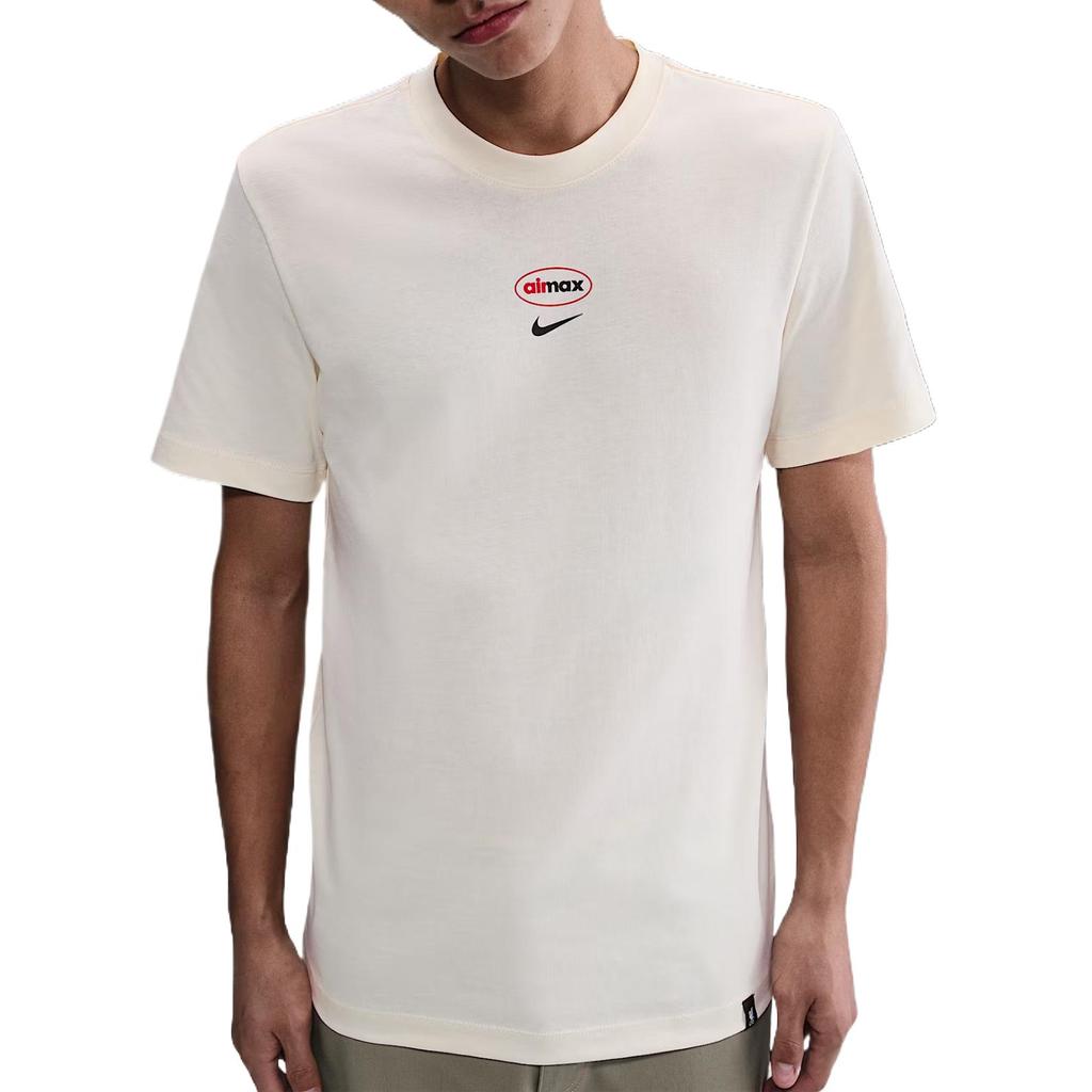 New Nike SS25 Air Ma T Shirt Men's Coconut Milk HQ0817-113