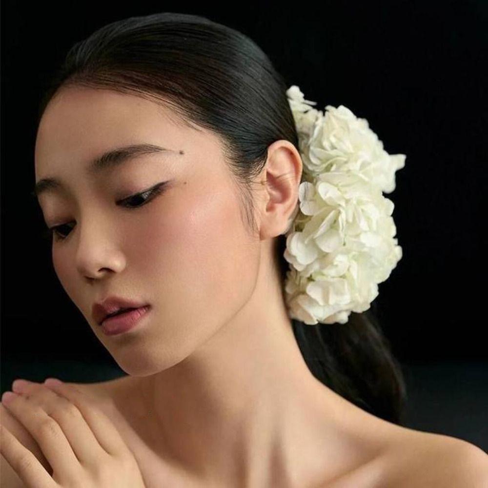 Hydrangea Bride Headdress French Style Hair Jewelry Fairy Bridal Headwear  Hair Accessories