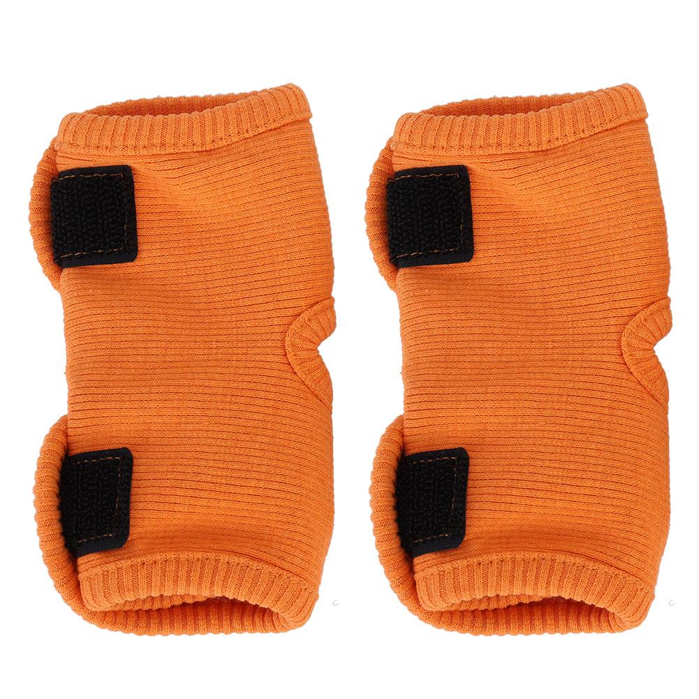 2pcs Dog Cat Leg Brace Elbow Protector Warm Knee Pads Surgery Wound Leggings GuardOrange M