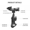Bicycle Phone Holder Motorcycle Handlebar Mount - Anti-Slip Clip Stand Adjustable 360° Rotation Phone Bracket for Cycling