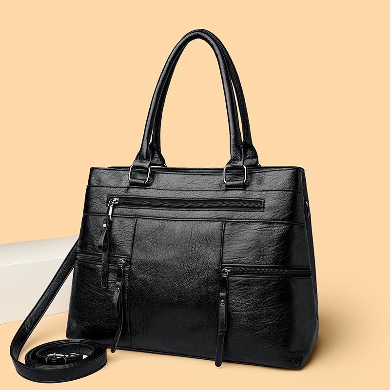 Elegant Handbag for Women High Quality Leather Top-Handle Bags Purse Ladies Shoulder Crossbody Bag Casual Tote