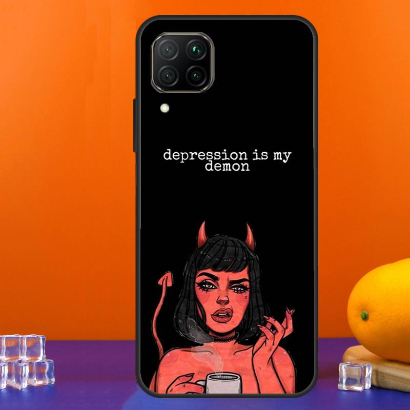 Lovely Bad Devil Girl For Huawei Nova 9 10 SE 5T 12i 12s 11i Y91 Y90 Y60 Y70 Y72 Y61 P60 Pro P20 P40 P30 Lite Case