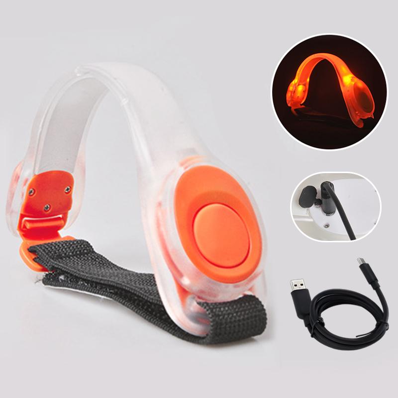 Led Armband Rechargeable, High Visibility Reflective Running Gear, Running Lights For Runners, Light Up Armbands For Night Cycli E