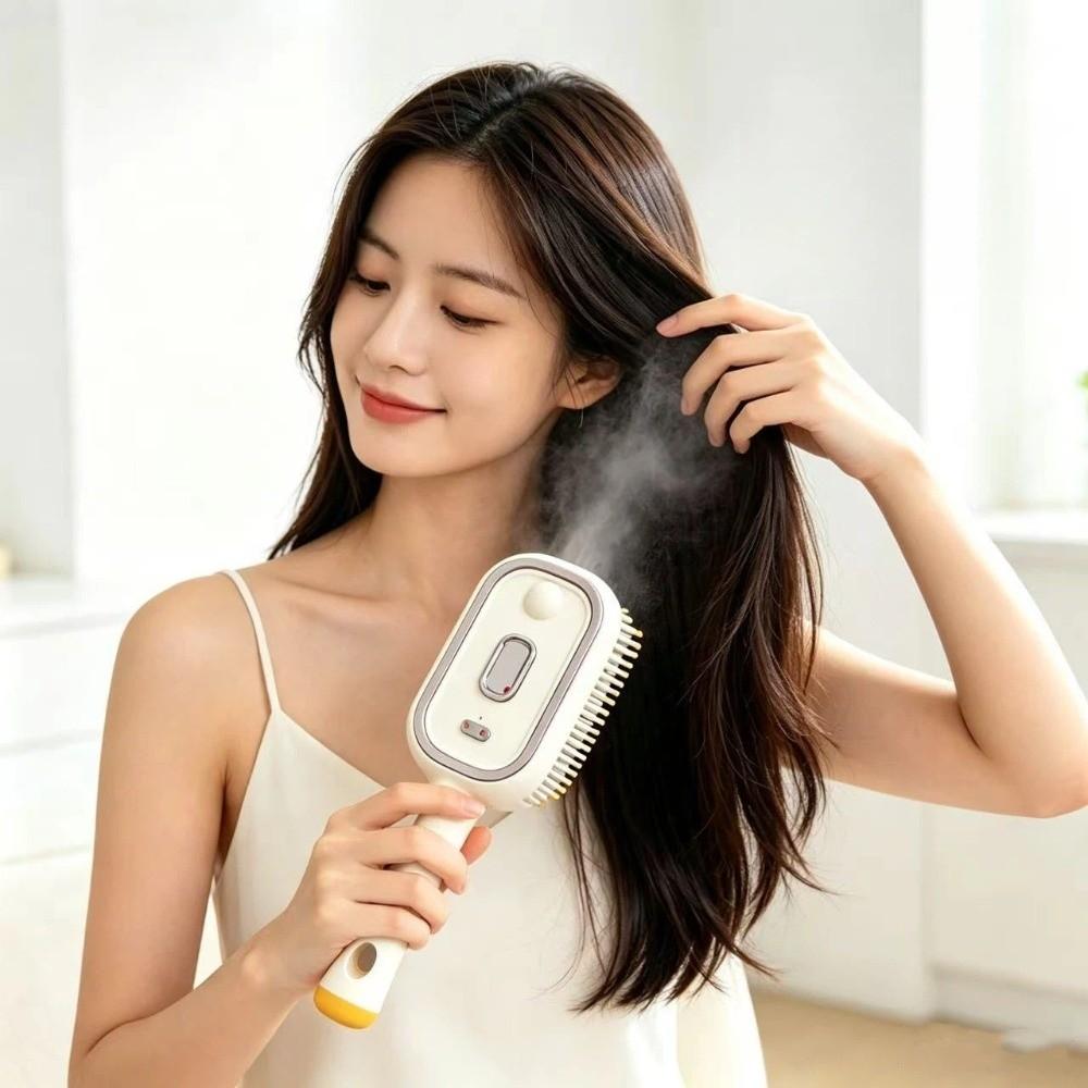Hair Care Electric Spray Hair Brush Essential Oil 2-In-1 Misting Hair Brush  Barber Shop Salon