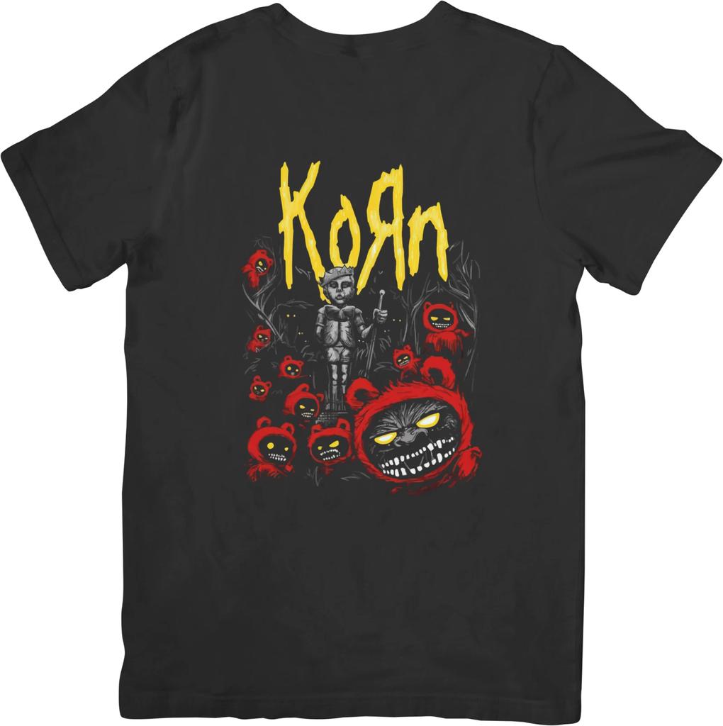 Korn Heavy Metal Music Unisex Fit for Men & Women Quality Cotton T-Shirt Black