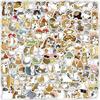 100Pcs Cute Cat Cartoon Stickers Kawaii Animal Decals Laptop Skateboard Suitcase Guitar Phone Cartoon Sticker Kid Gift Toys
