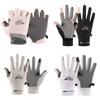 Gants de cyclisme pour hommes femmes avec écran tactile respirants en soie glacée ultra fins protection UV pour sports de plein air