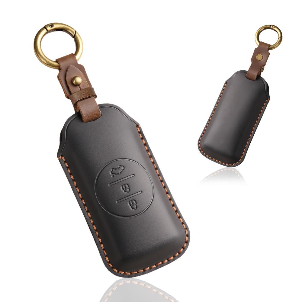 Vintage Leather Key Cover for Chery Tiggo 7 Exeed Custom Handmade Key Case Shell Holder
