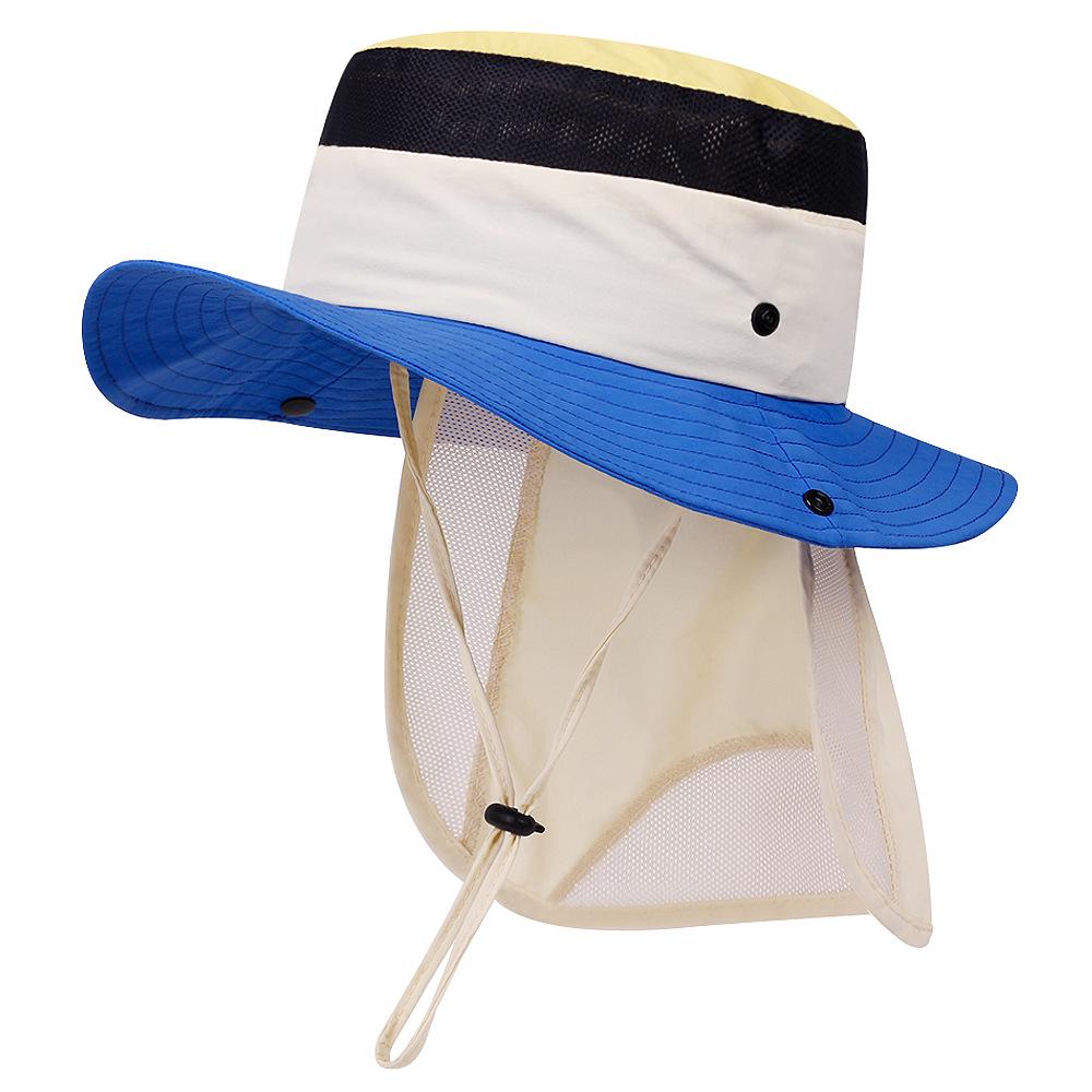 Children's Wide Brim Sun Hat for Outdoor Activities with Neck Protection - Breathable Summer Bucket Hat for Boys and Girls.