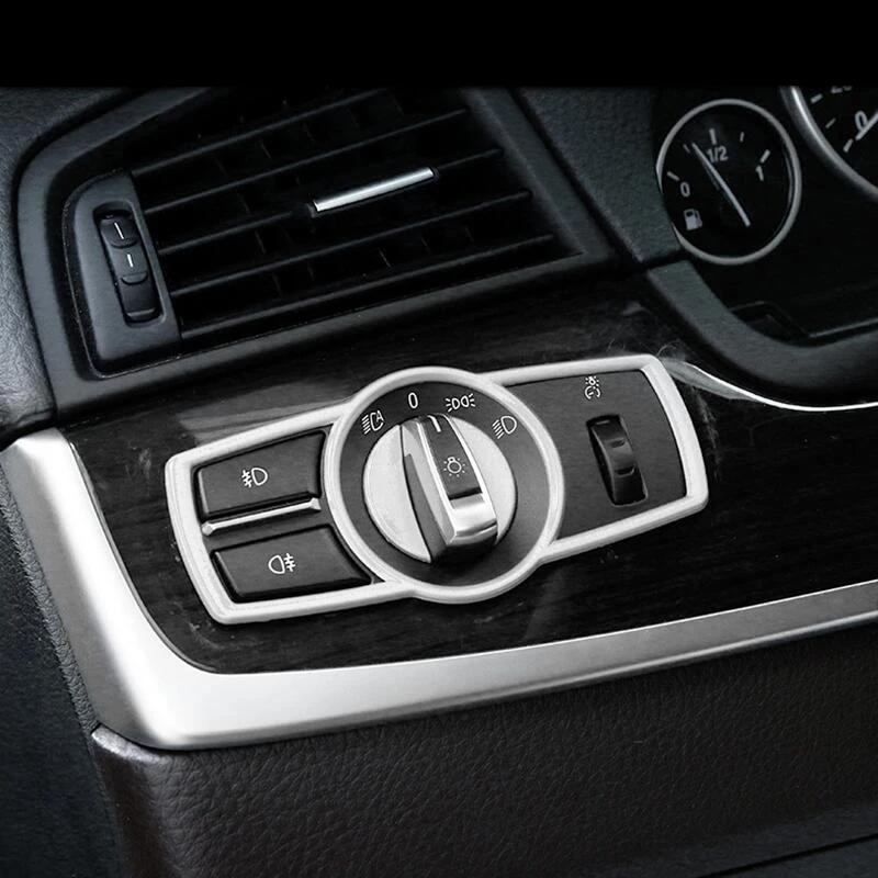 Do BMW X3 X4 F25 F26 Serii 5/7 F10 Akcesoria Design Samochodowy Ramka Przycisku Przełącznika Reflektora Naklejki Dekoracyjne