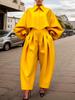 2025 European & American Women's Irregular Design Long-Sleeved Sweatshirt & Harem Pants Set