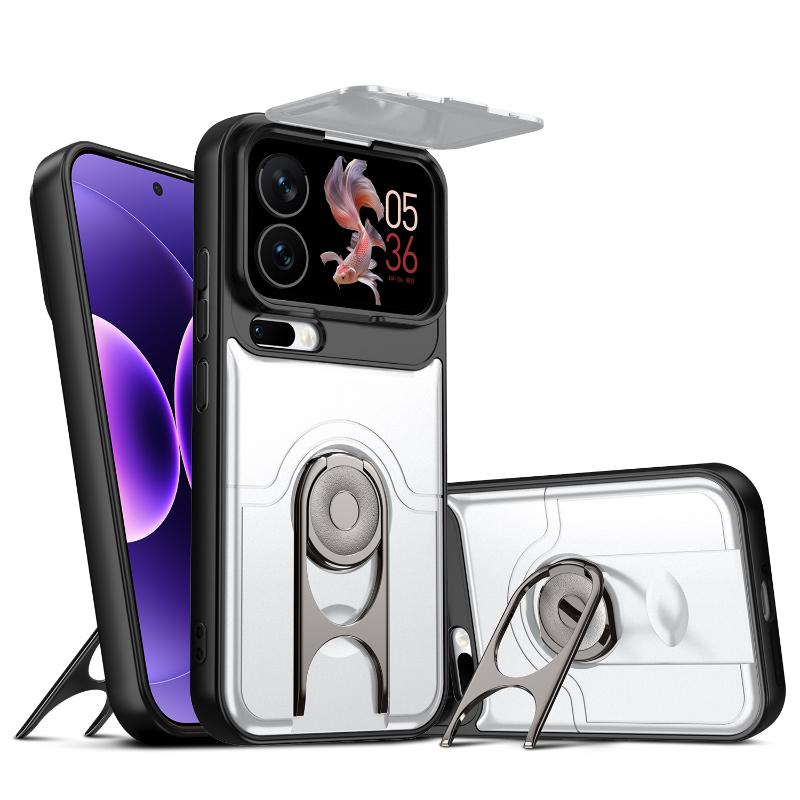 Soft TPU+Hard PC 360 ° Rotating Metal Holder Armor Phone Case For Xiaomi 17 Pro Max 14T 15T Pro 15 Ultra Pro Bumper Back Cover