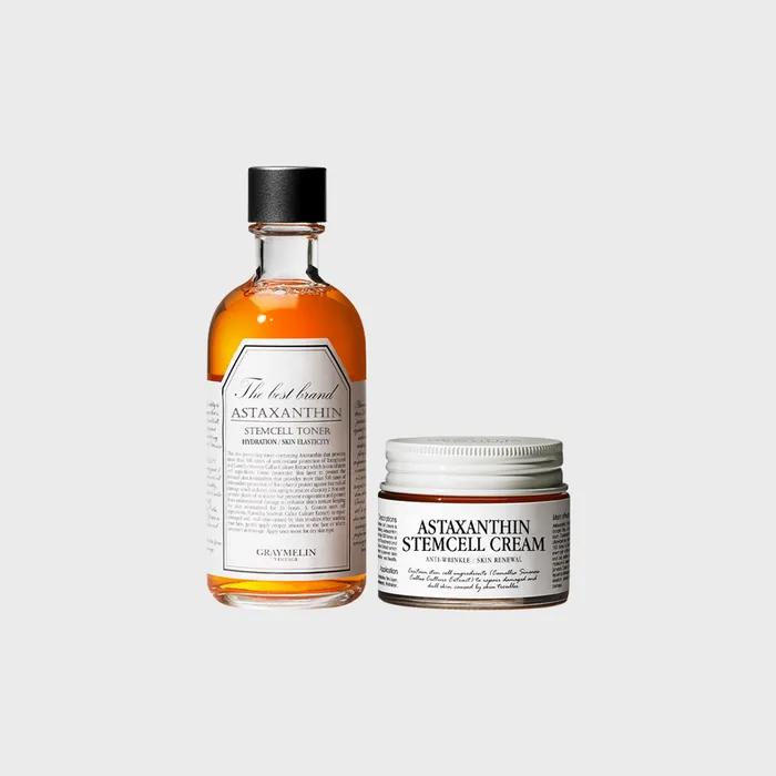 [Wrinkle Improvement Functional] Astaxanthin Stem Cell Wrinkle Improvement 2-Piece Set (Toner 130ml + Cream 50g)