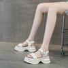 Platform Sandals Women's Summer 2025 New Explosive Internet Celebrity Heel Roman Wedge Heel Muffin Sports Fashion