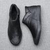 Mens Winter Boots Shoes for Men Fashion Boots Simple Style Warm Plush Leather Casual Shoes Man High Tops Ankle Boots