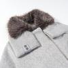 2026 Spring European & American Style Versatile Wool Jacket with Large Fur Collar