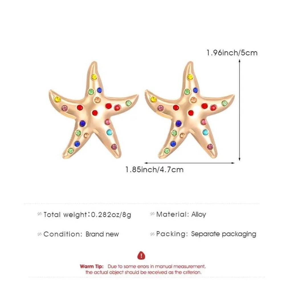 Colorful Rhinestone Stud Earrings Y2K Style Crystal Stud Earrings Trendy Dangle Earrings  for Women