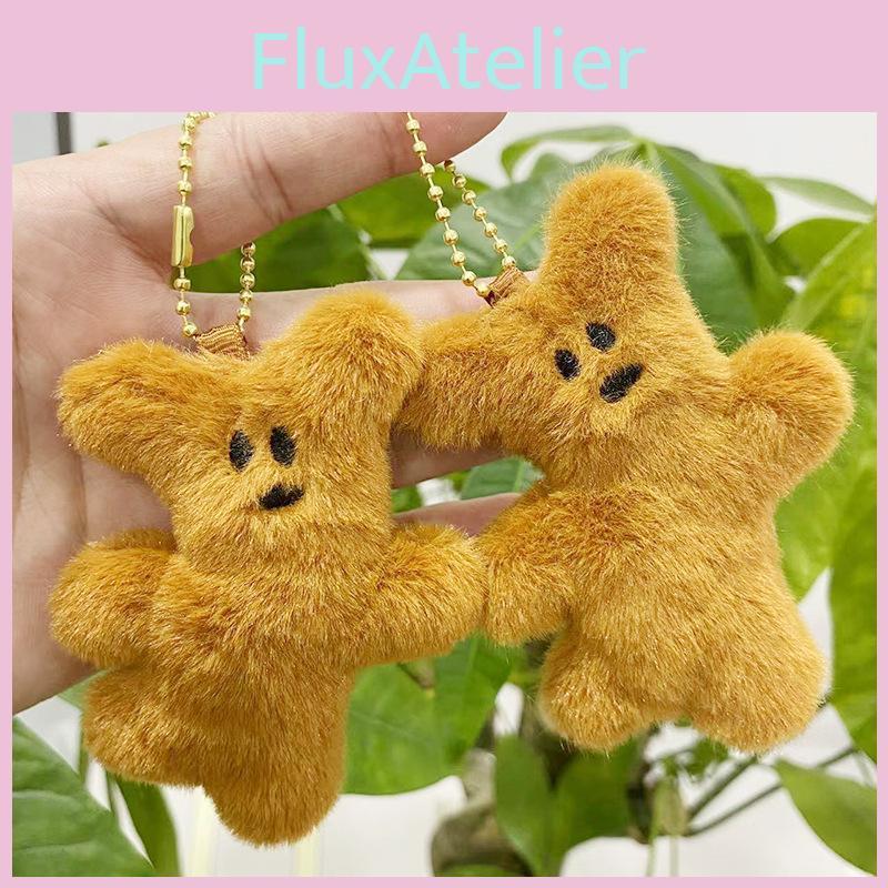 Cute Cartoon Teddy Bear Keychain Plush Pendant Bag Decoration 9cm