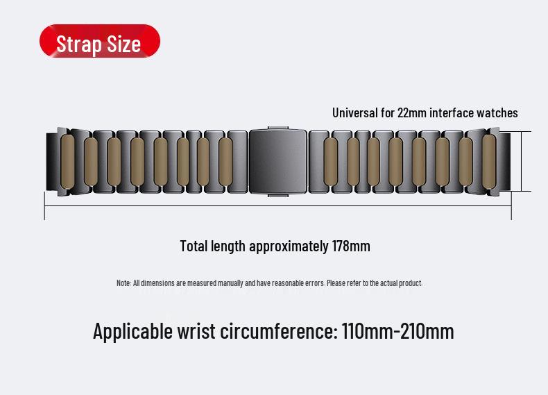Huawei GT7 Watch: 22mm Titanium Magnetic Buckle Strap for GT Pro