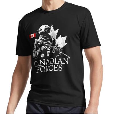 Nuova T-shirt con logo attivo delle Forze Armate Canadesi Divertente Taglia dalla S alla 5XL