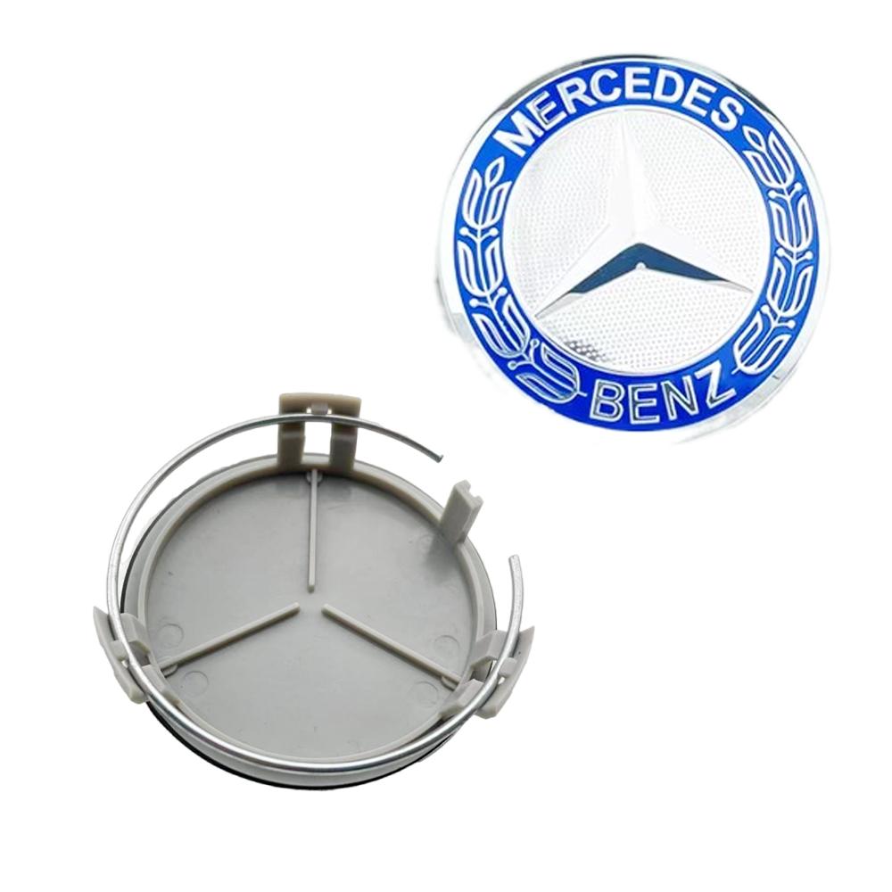 RIP4 4pcs 75mm for Mercedes Benz AMG W203 W206 W220 W205 W211 W212 w204 w213 Car Wheel Center Hub Caps Benz Emblem Tire Rim parts