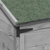 Garden Shed Gray 59.5 x 56 x 176.5 cm Solid Spruce Wood