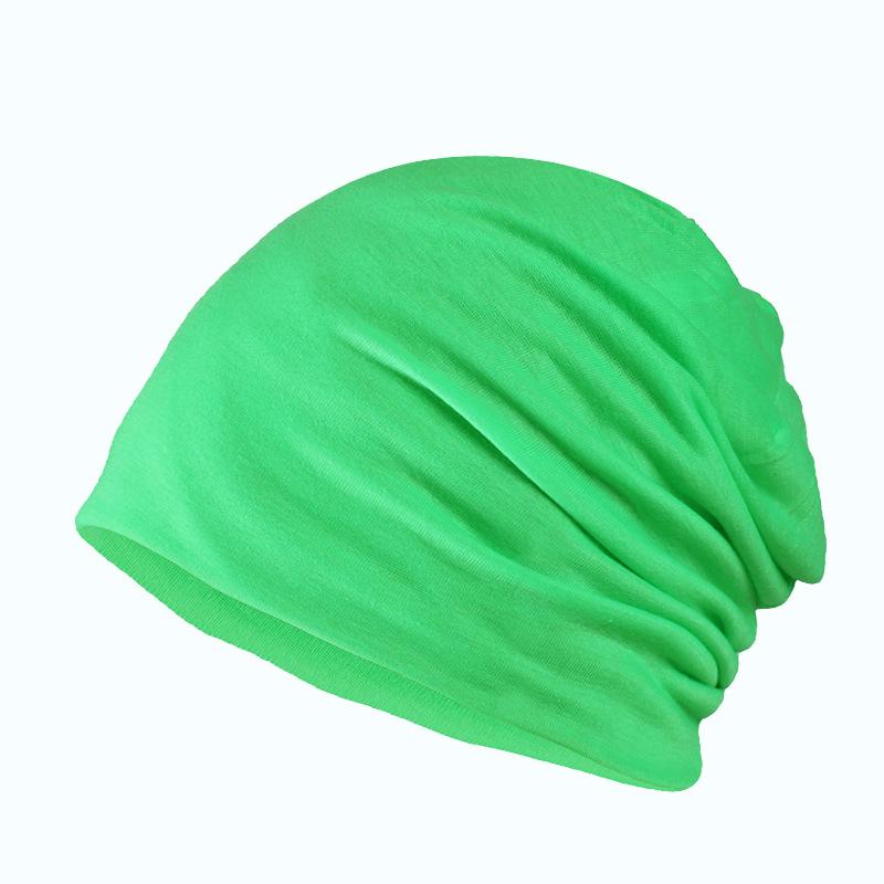 Herren Soild Indien Stretch Kordelzug Mütze Wolle Stricken Haarausfall Kopftuch Wickel