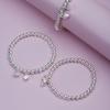 Two Lives Joy Sterling Silver S999 Lotus Pod Bead Bracelet - Pure Silver Women's Fresh Style Accessory