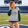 Women's Casual Printed Long Sleeve Zip Up Sweatshirt with Stand Collar
