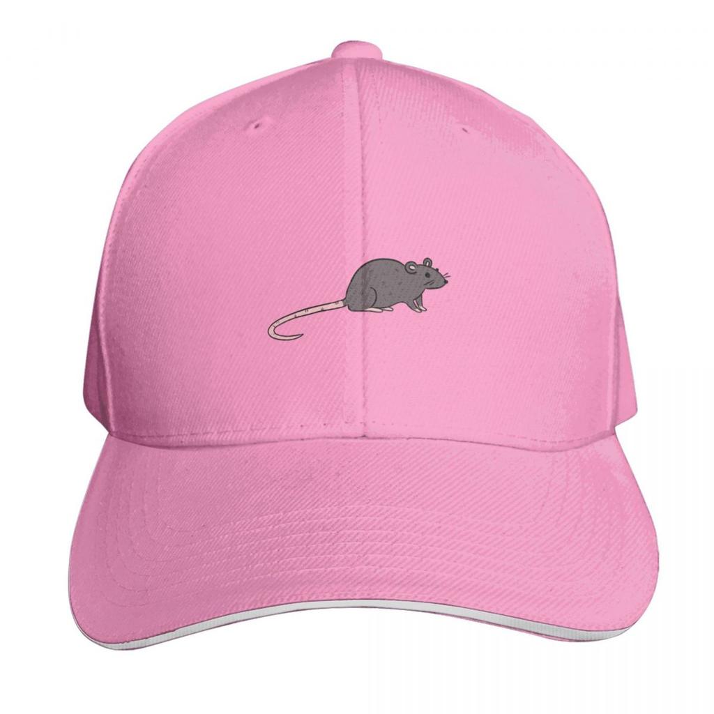 Cute grey rat illustration Baseball Cap Luxury Cap Streetwear Icon Anime Unisexs Caps Womens