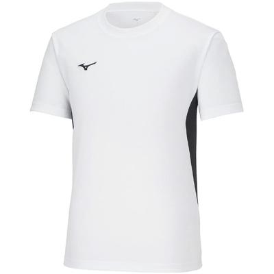 NaviDry Short Sleeve Training Size M T-Shirt, U-Neck, Moisture-Wicking, Quick-Drying, Underwear, Men's, White/Black, (32MAA190)