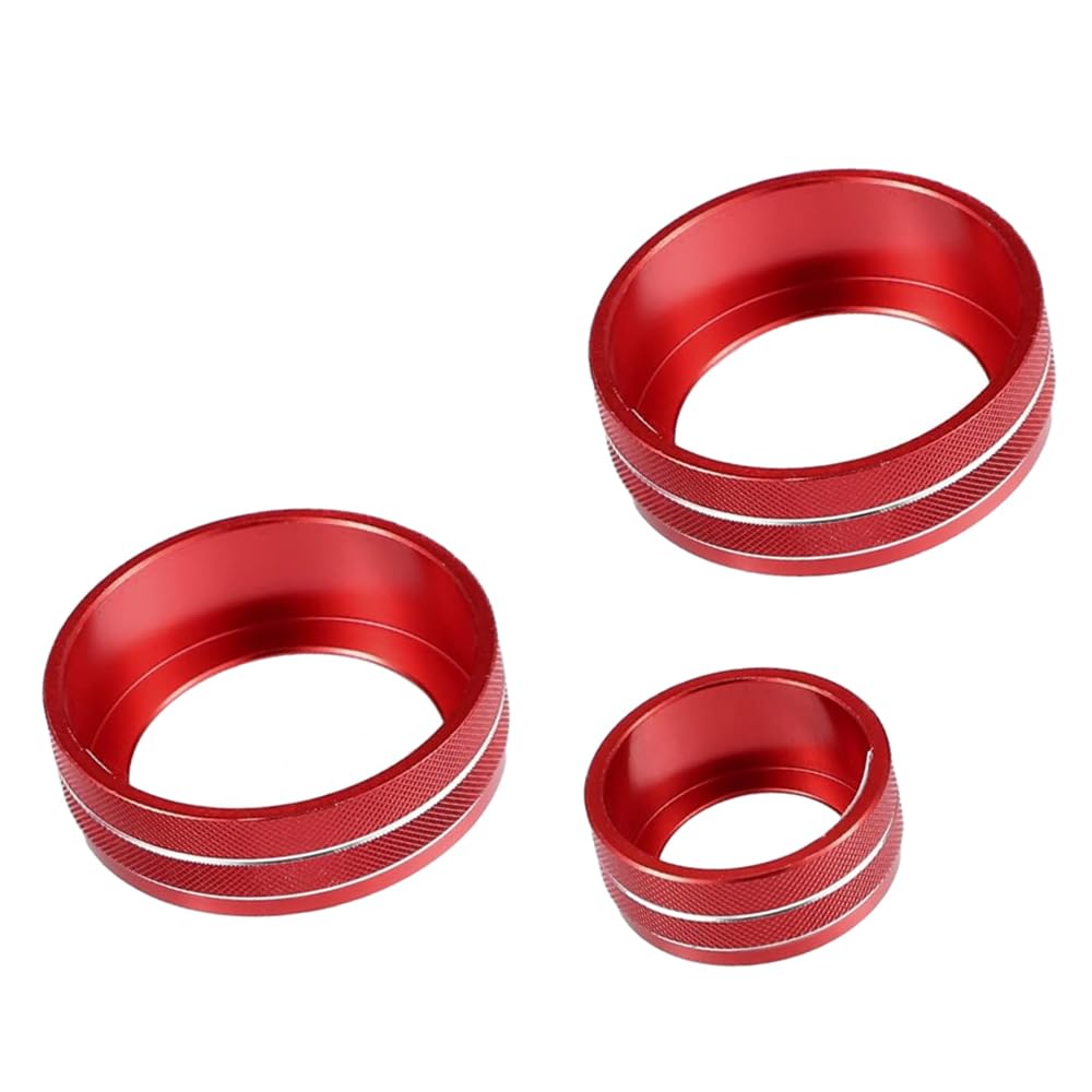 Air Conditioner Switch Button Knob Cover, AC Ring Covers, Volume Knob Ring Cover, Car Interior Decor Compatible with Honda CRV 2017 2018 2019 2020