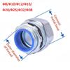Plastic Coated Threaded Corrugated Pipe Connector Galvanized Wear Resistant Hose Joint Hexagon Head Threaded
