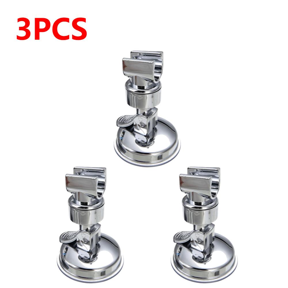 1-3PCS Universal Adjustable Hand Shower Holder Suction Cup Holder Full Plating Head Bathroom Bracket Stable Rotation Suction