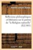 Kniha Reflexions Philosophiques Et Litteraires Sur Le Poeme De La Religion Naturelle