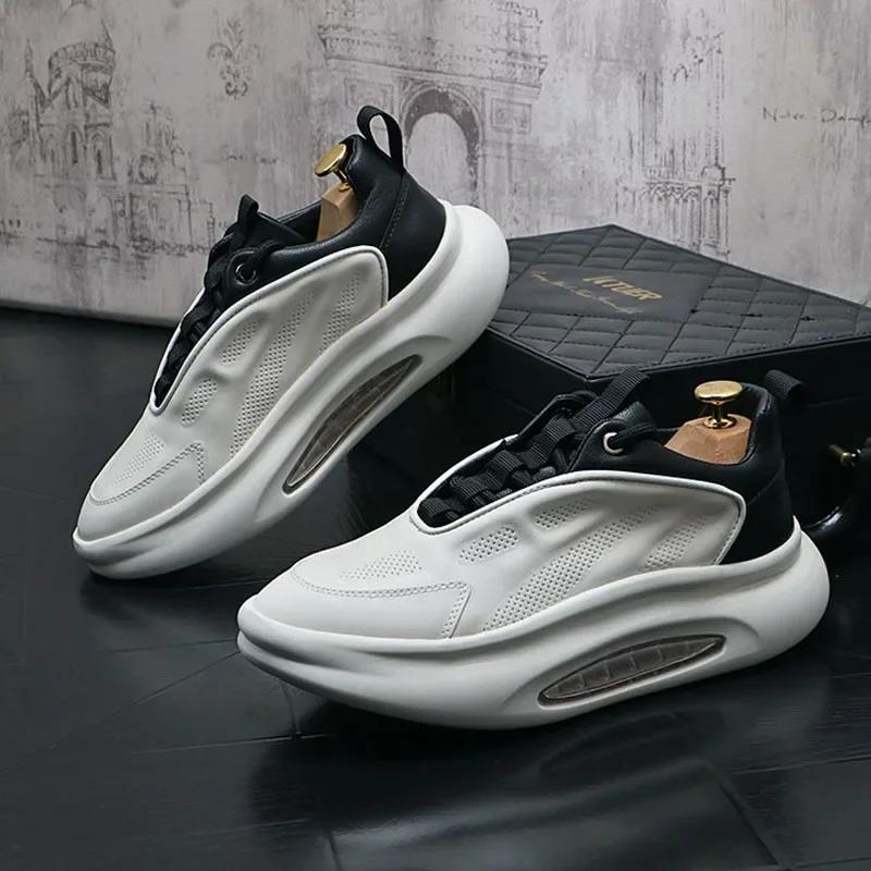 2024 New Fashionable and Comfortable Soft soled Sneakers Spring and Autumn Trendy Thick soled Youth Casual Shoes sneakers men