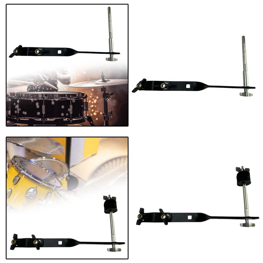 Kuhglocken-Klammer, Trommel-Klammer Trommel-Kuhglocken-Klammer, Trommelzubehör, Perkussionshalterung, Kuhglockenhalter für Tambourin-Schlagzeuger Schwarz