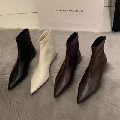 Skinny Fashion Elastic Boots Bare Boots Short Boots Pointed Wind Light Luxury Legs Increase for Many Years